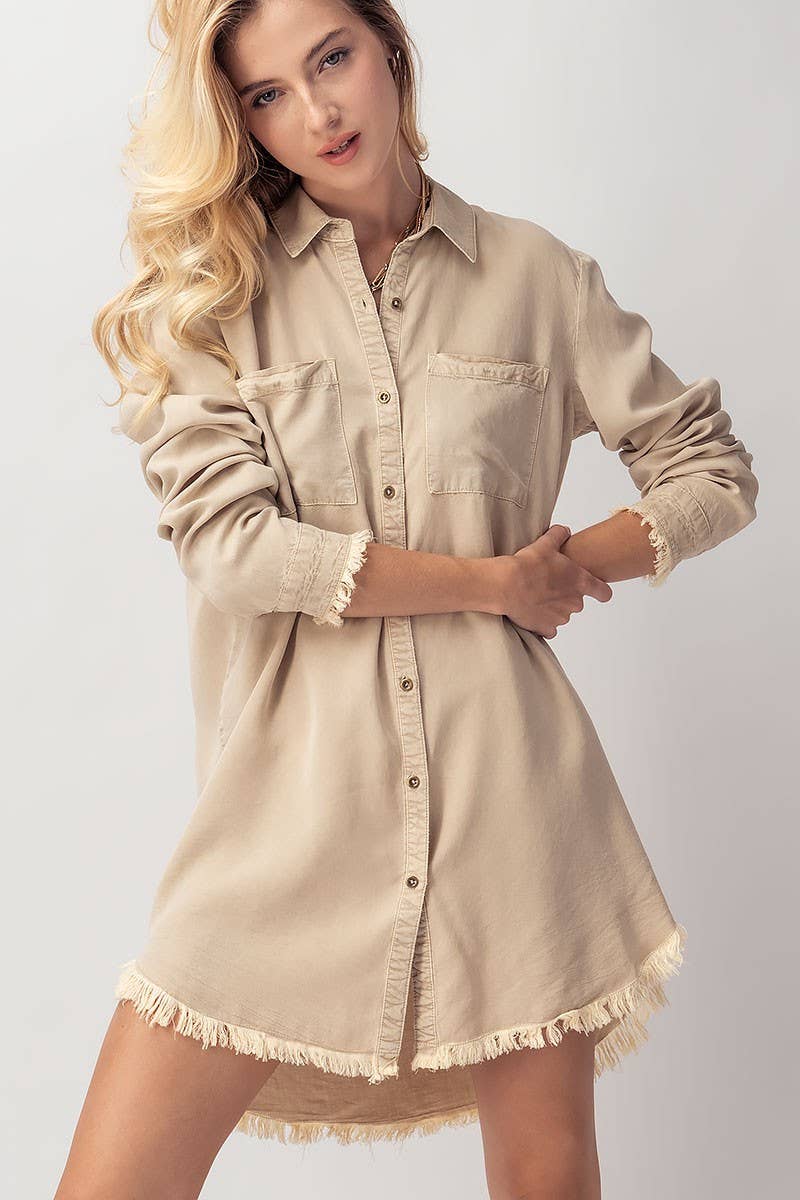 Mason Button Down Shirt Dress – CACTI & CAMO