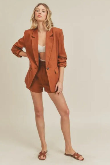 Bell Rock Linen Blazor - CACTI & CAMO