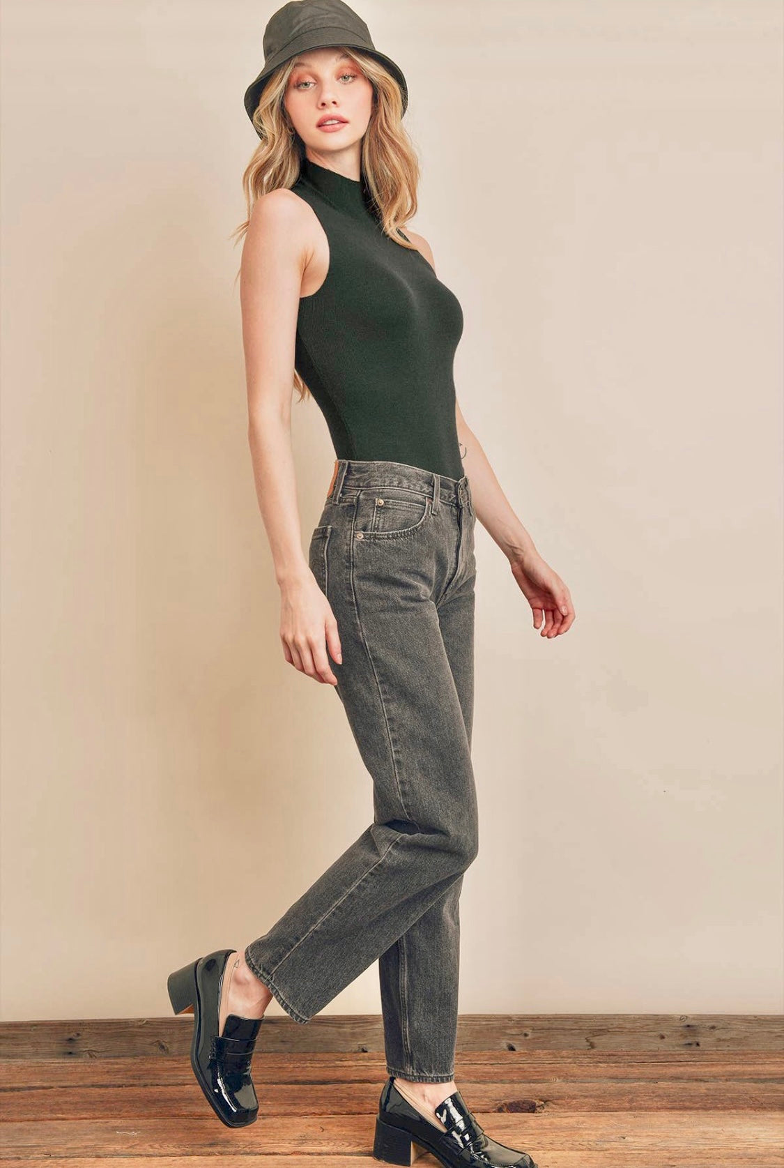 Bistro Turtleneck Knit Bodysuit - CACTI & CAMO