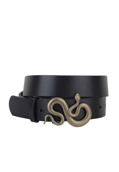 Serpent Buckle Leather Belt - CACTI & CAMO