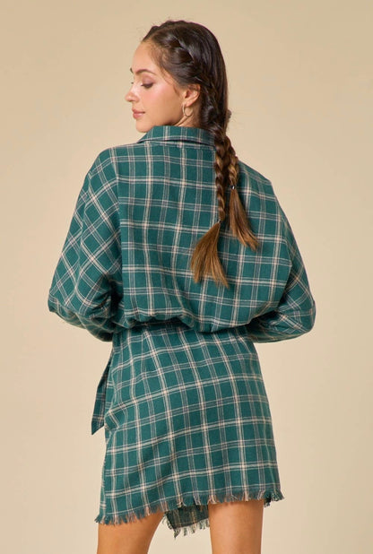 Milo Flannel Dress - CACTI & CAMO